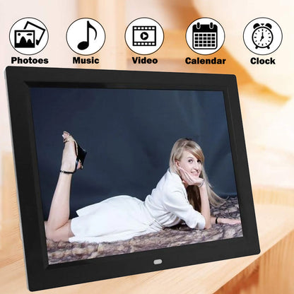 VEANXIN 12 inch Digital Picture Frame (1280 x 800 HD Display, Remote Control,USB or SD Card)