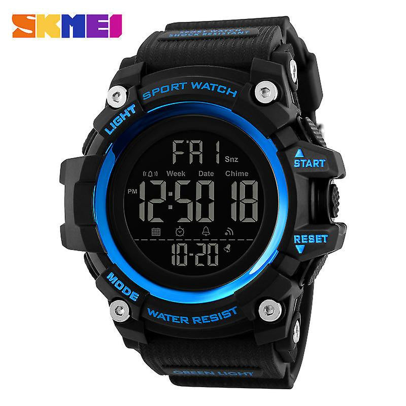 Boys LED Sport Watch,Waterproof Digital Electronic Kids Sports Watch-blue