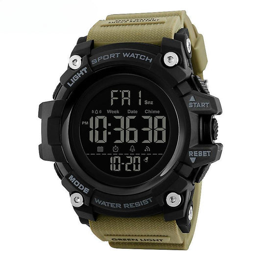 Boys LED Sport Watch,Waterproof Digital Electronic Kids Sports Watch-Khaki