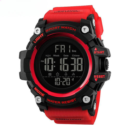 Boys LED Sport Watch,Waterproof Digital Electronic Kids Sports Watch-red