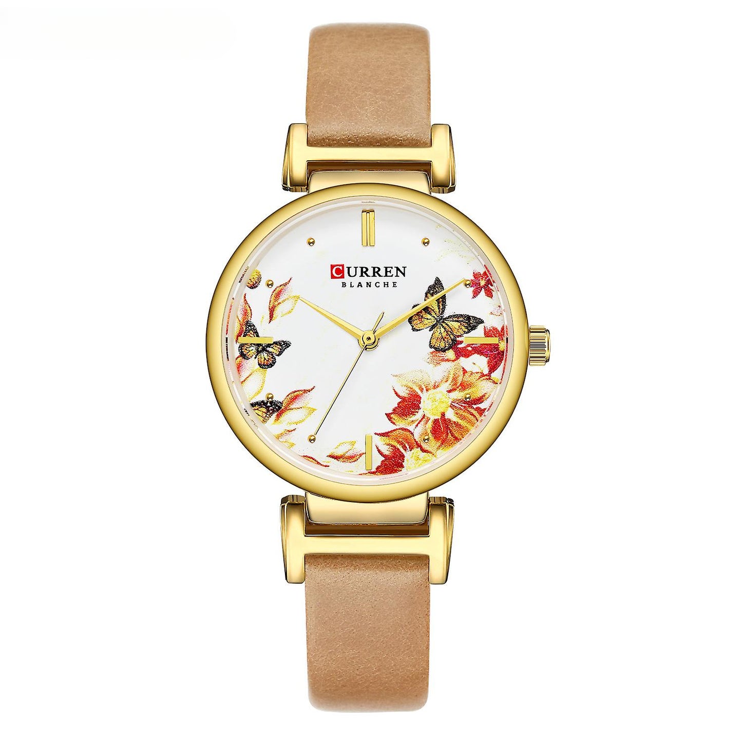 Womens Watches fashion Ladies Watch Waterproof Quartz Watch for Women Genuine leather Strap Casual Women's -gold